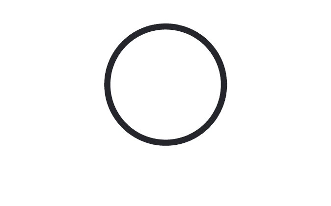 The circularity symbol: a circle.