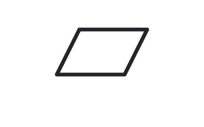 The flatness symbol: a parallelogram.